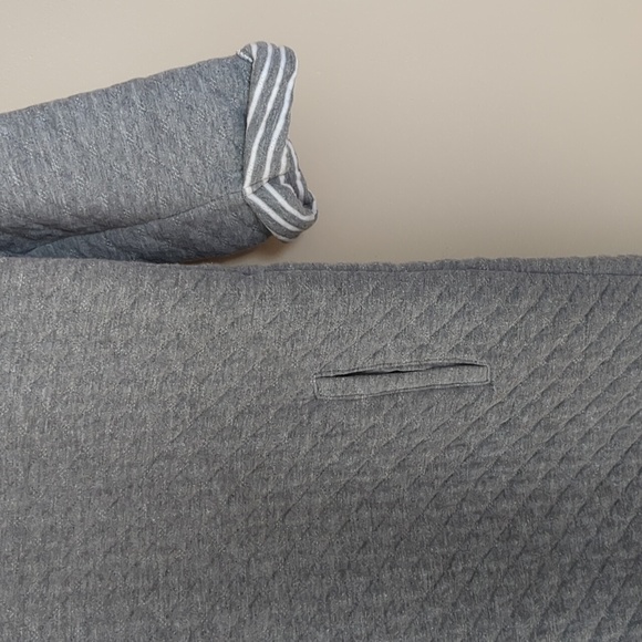 Medium Promod Gray Quilted Elbow Length Sleeve Dress - Picture 7 of 16